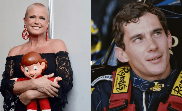 Xuxa prestou homenagem a Ayrton Senna, seu ex-namorado (Foto: Reprodução)