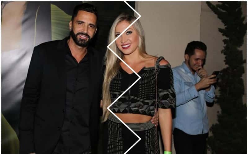 O cantor Latino e a modelo e DJ Jéssica Rodrigues terminaram o noivado há duas semanas e o cantor já enganou um novo relacionamento (Foto: Reprodução)