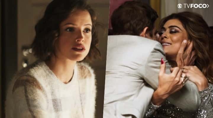Josiane (Agatha Moreira) detesta a relação de Maria da Paz (Juliana Paes) em A Dona do Pedaço da Globo (Foto: Montagem/TV Foco)