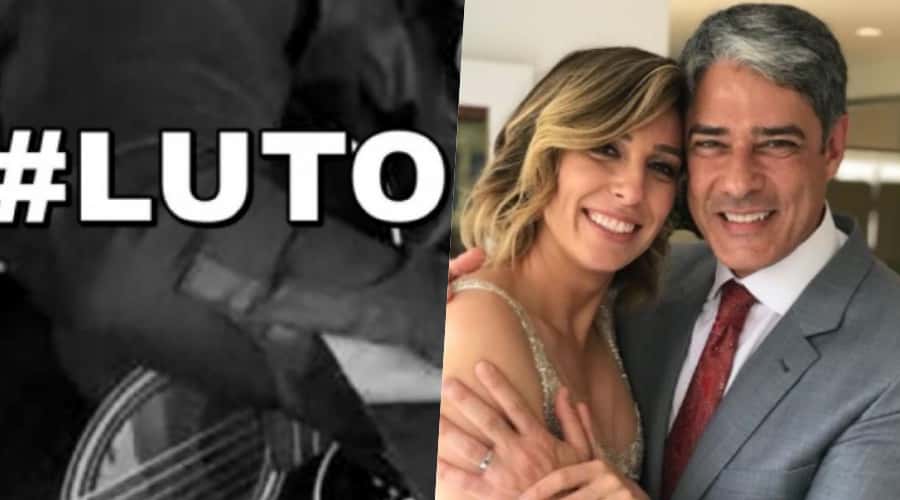 Luto e Nastaha esposa de William Bonner (Foto: montagem TV FOCO)