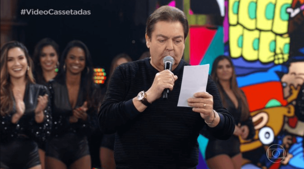 Faustão no palco de seu programa (Foto: Reprodução)