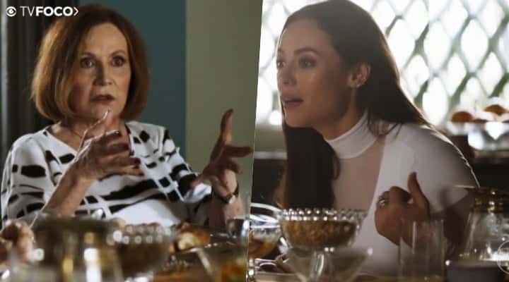 Linda (Rosamaria Murtinho) perderá as estribeiras com sua neta Vivi (Paolla Oliveira) em A Dona do Pedaço da Globo (Foto: Montagem/TV Foco)
