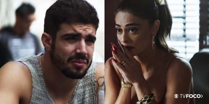 Rock fica enojado e prefere "vomitar" a verdade em Maria da Paz em A Dona do Pedaço (Foto: Montagem/TV Foco)
