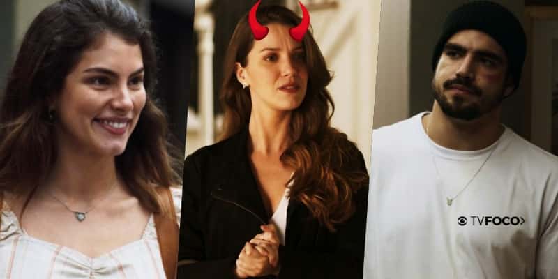 Fabiana promete acabar atacar Joana em A Dona do Pedaço (Foto: Montagem/TV Foco)