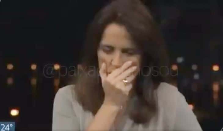 Jornalista da Globo se emociona após reportagem (Foto: Reprodução)