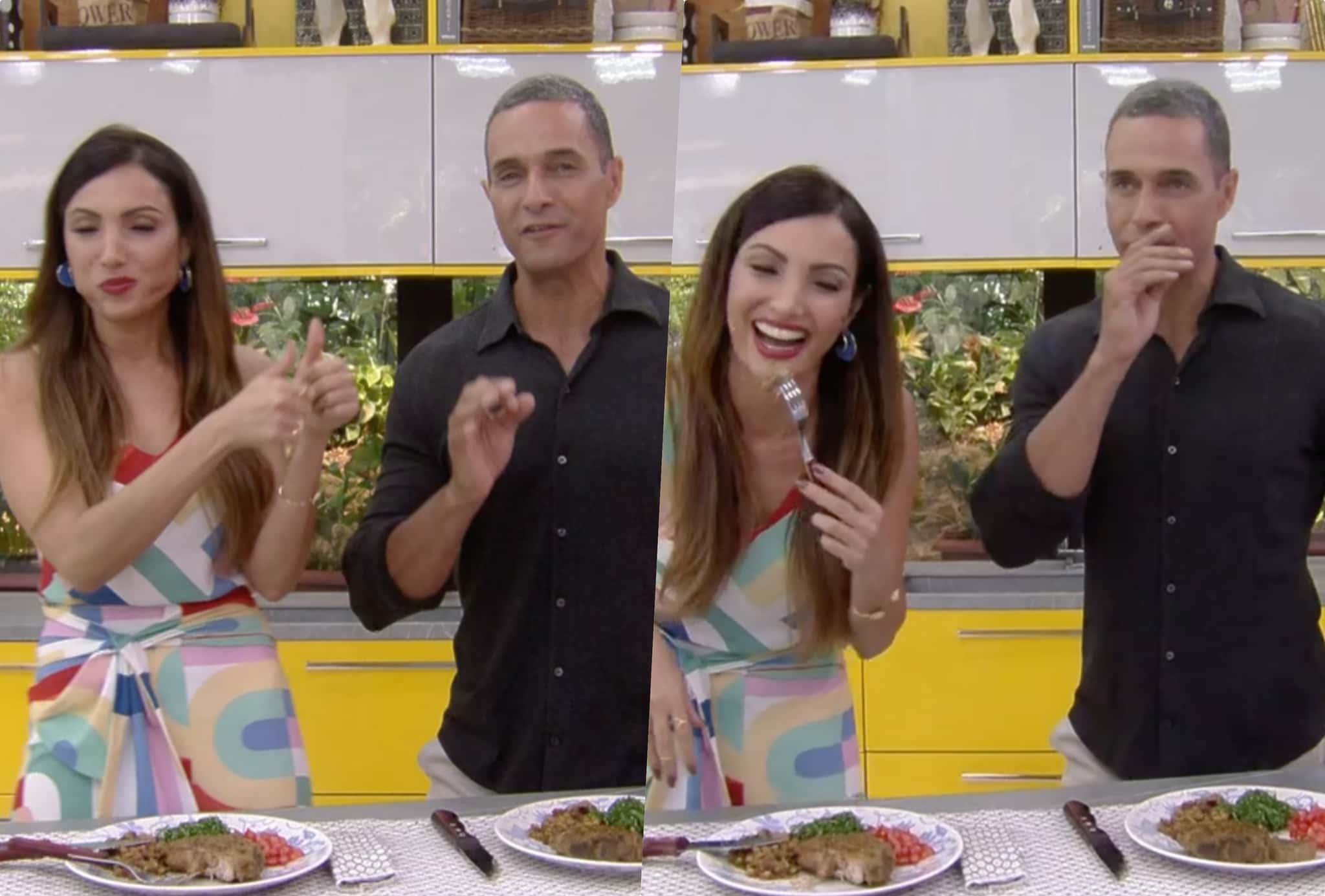 Patrícia Poeta e Fabrício estão substituindo Ana Maria Braga no comando do Mais Você na Globo