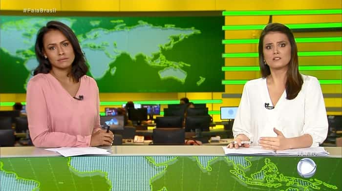 Roberta Piza e Salcy Lima no Fala Brasil (Foto: Reprodução/Record)