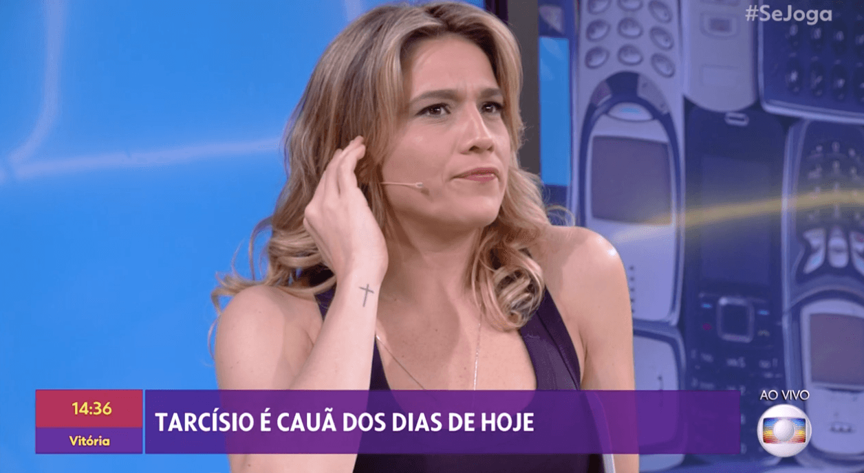 Fernanda Gentil soltou palavrão ao vivo (Reprodução/Globoplay)