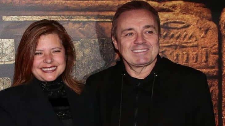O famoso ex-apresentador da Record, Gugu Liberato e a sua viúva, Rose Miriam (Foto: Divulgação)