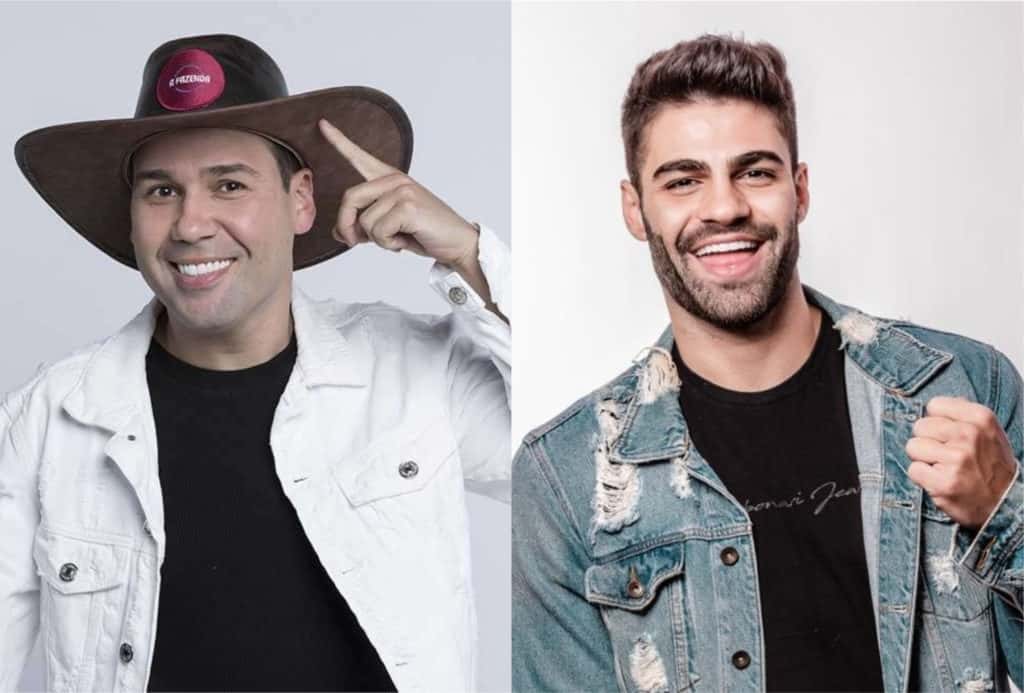 Viny Vieira e Netto se enfrentaram na Roça de A Fazenda 11 da Record (Montagem: TV Foco)
