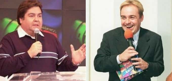Gugu e Faustão marcaram a TV por décadas (Foto reprodução)