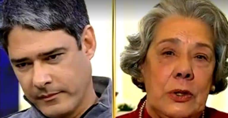 Mãe de William Bonner aparece ao vivo, revela que batia nele e apresentador fica sem graça - Imagem: Globoplay