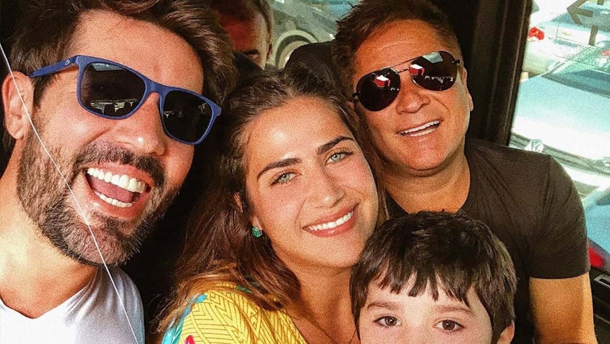 Leonardo, Sandro Pedroso, Jéssica Costa fizeram às pazes (Foto: Reprodução/Instagram)