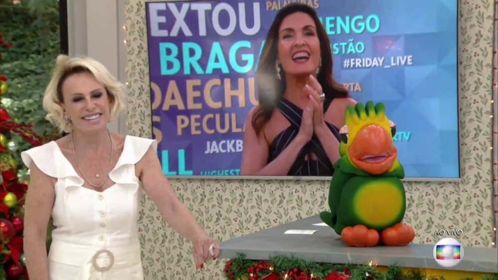 Fátima Bernardes reagiu ao vídeo de Ana Maria Braga (Reprodução)