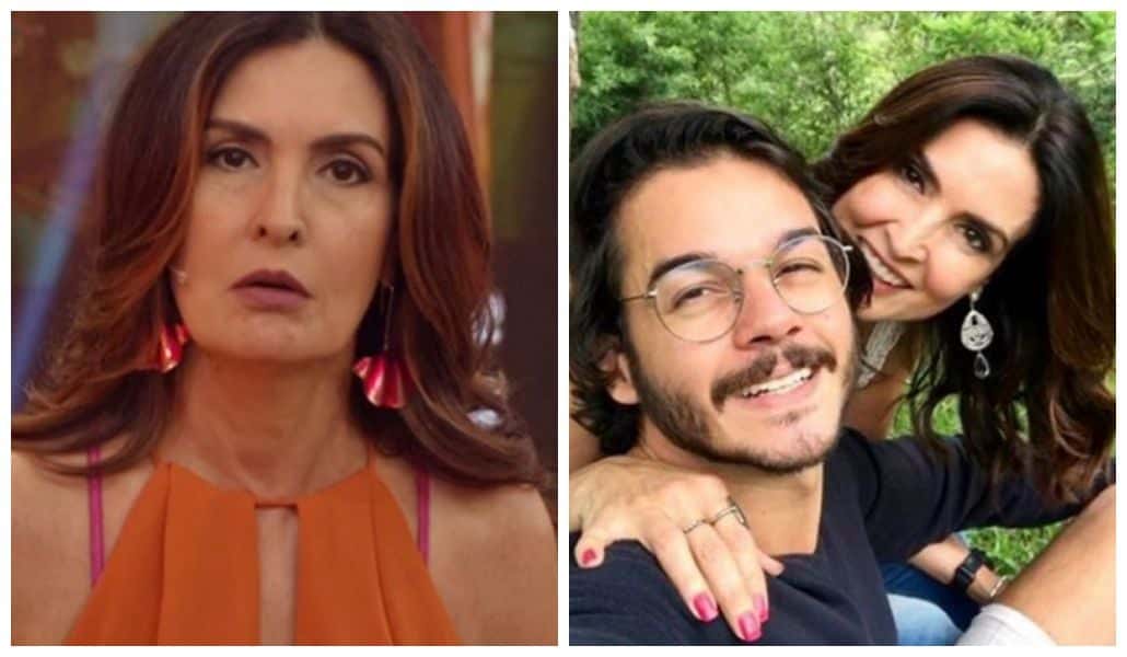 Fátima Bernardes causa por conta de roupa coladinha em exercício com Túlio Gadêlha (Foto: Divulgação)