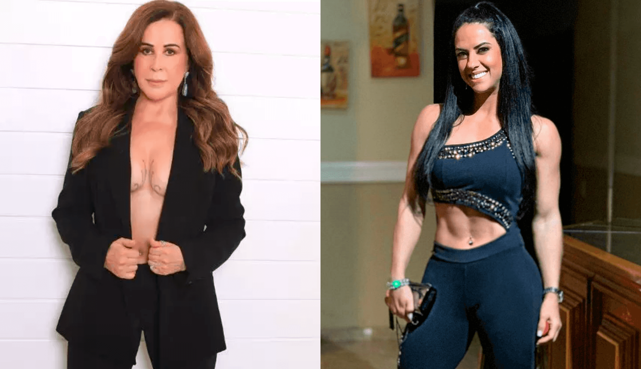 Zilu e Graciele Lacerda, ex e atual de Zezé que faz dupla com Luciano (Foto: Montagem TV Foco)