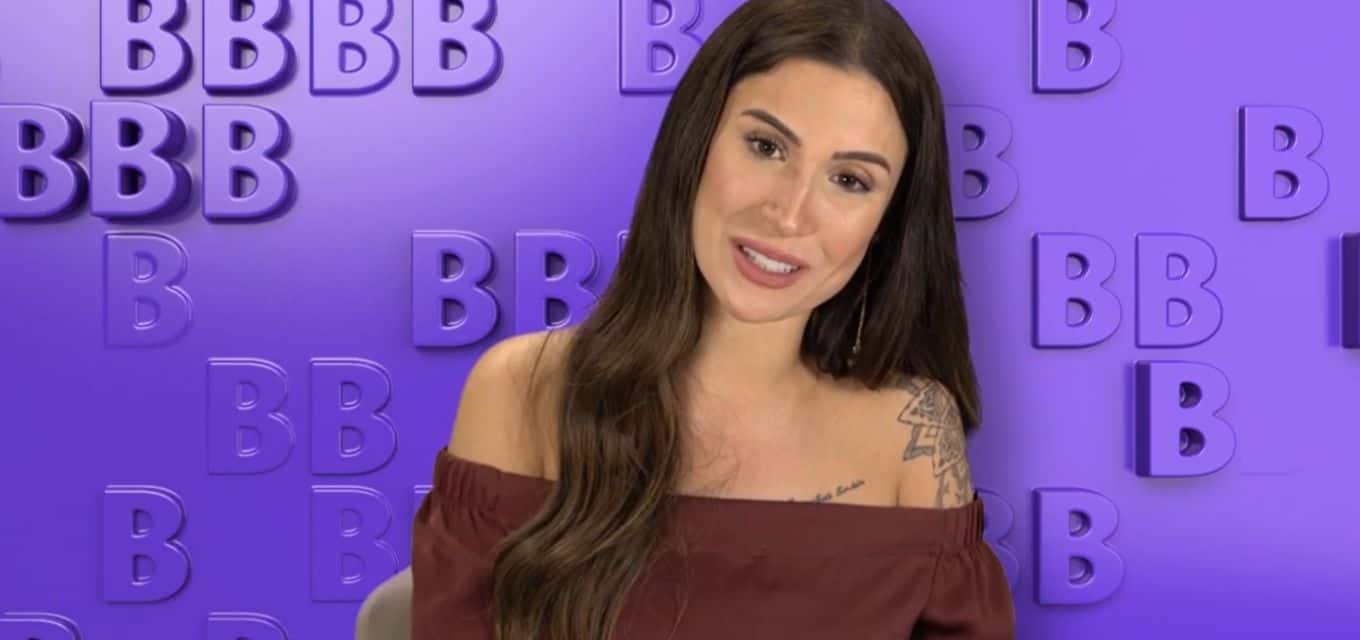 A blogueira Boca Rosa em uma das chamadas do BBB20 (foto: reprodução/TV Globo)