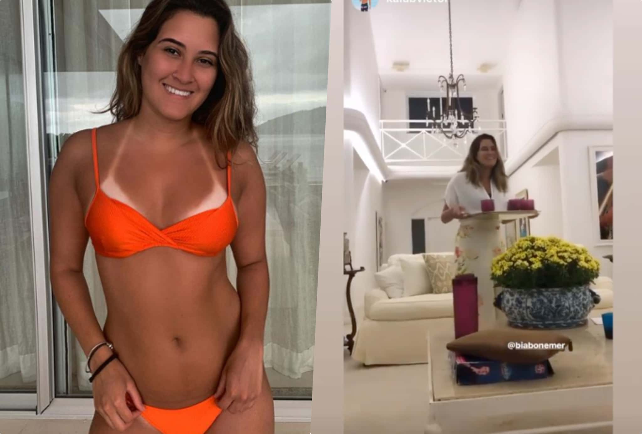 Bia Bonemer, filha de Fátima Bernades e William Bonner, fez um encontro de amigos (Foto reprodução)