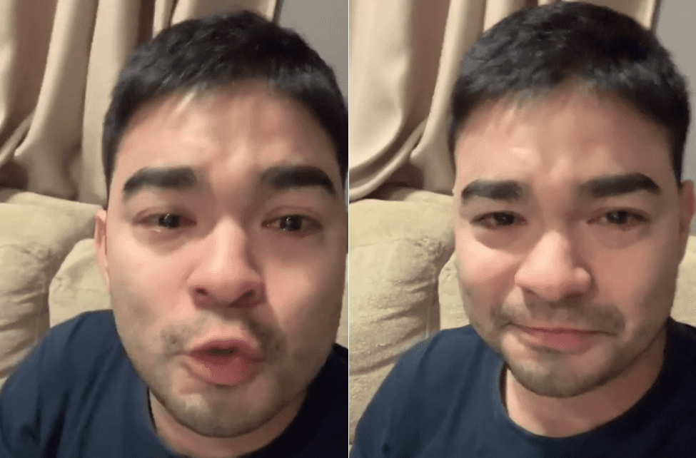 Yudi chora desesperadamente em publicação no Instagram (Foto: Reprodução)
