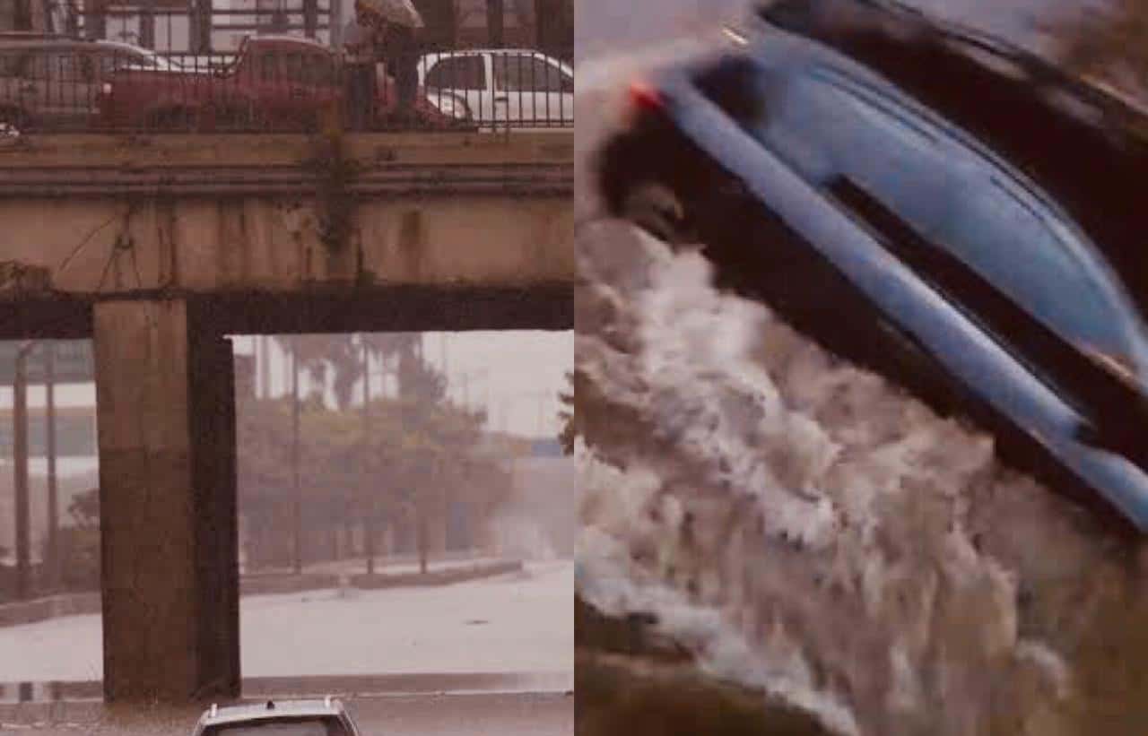 Nyvi Estephan, da Rede BBB, na Globo, perdeu seu carro em uma enchente (Foto: Reprodução)