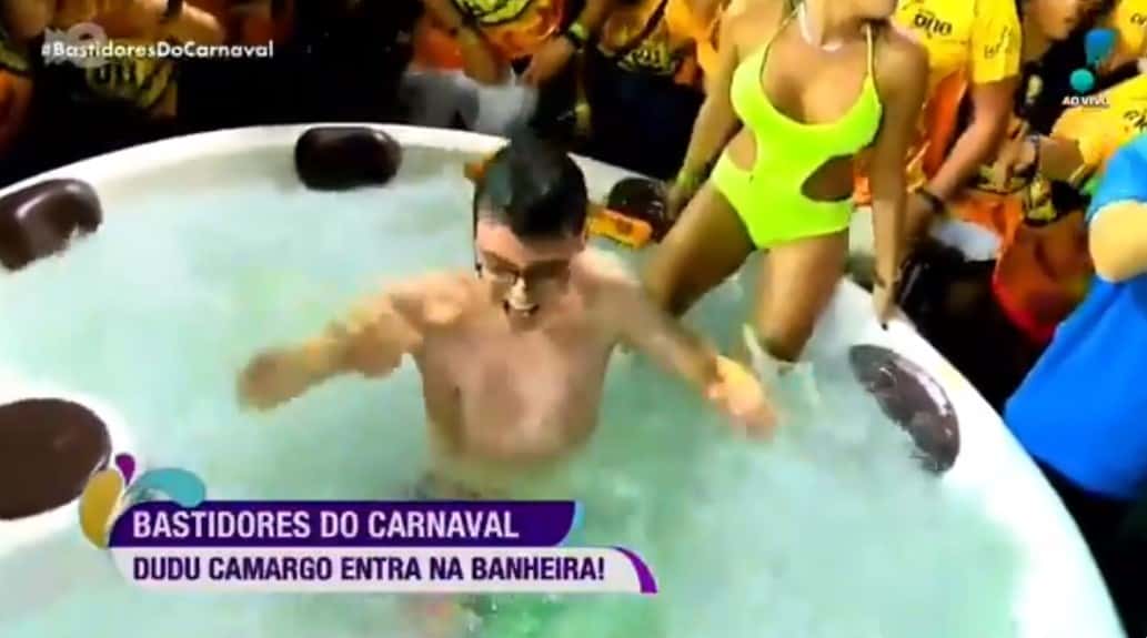 Dudu Camargo causou no Carnaval da RedeTV! - Foto: Reprodução