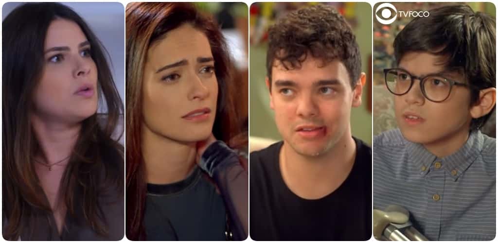 Luisa, Débora, Mosquito e Bento são personagens destaque deste capítulo de As Aventuras de Poliana aqui (Foto: Montagem/TV Foco)