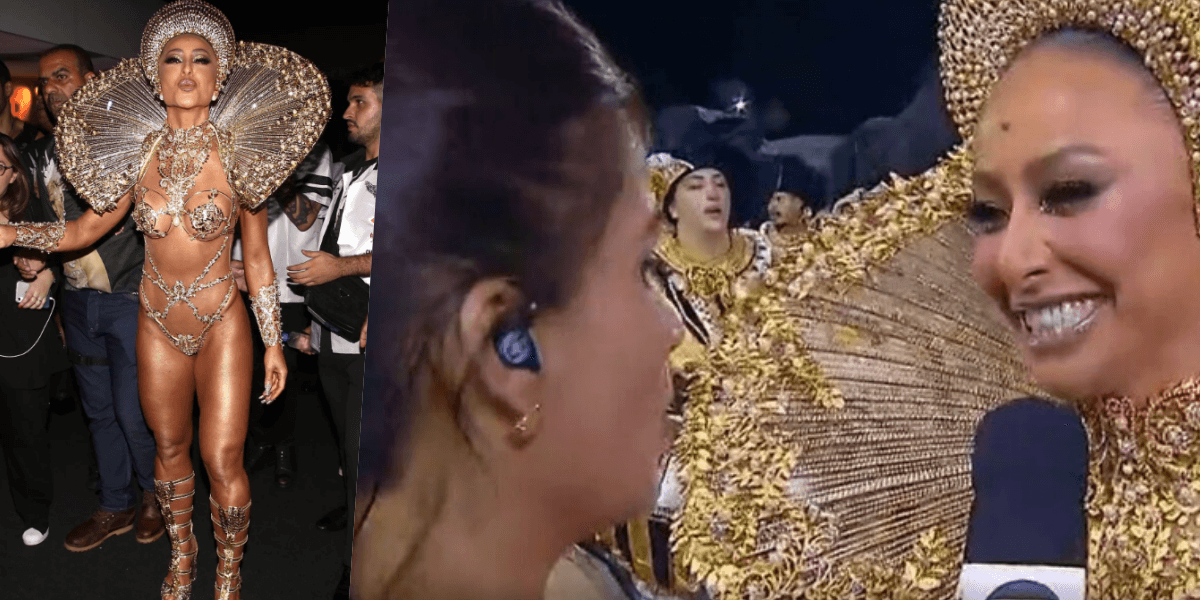 Sabrina Sato vira destaque ao vivo na cobertura do Carnaval na Globo (Foto reprodução)