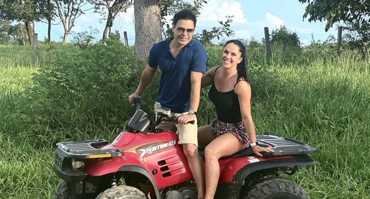 Graciele Lacerda ao lado de seu noivo, o cantor Zezé di Camargo (foto: reprodução/Instagram)
