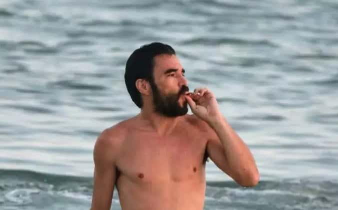 Mais uma vez, a "mala" enorme de Caio Blat virou assunto entre os internautas nas redes sociais (Foto: Reprodução)
