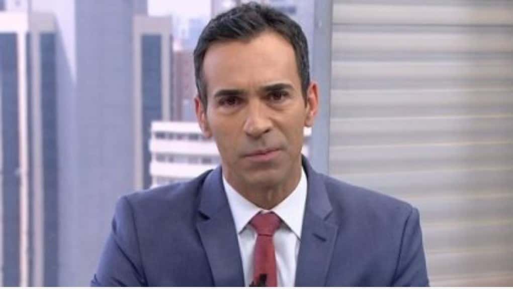 César Tralli apresenta o SP1 na Globo São Paulo (Reprodução)