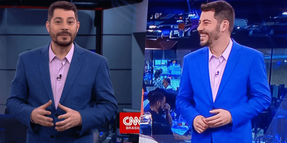Visual novo de Evaristo Costa na CNN Brasil dividiu opiniões (Foto montagem: TV Foco)