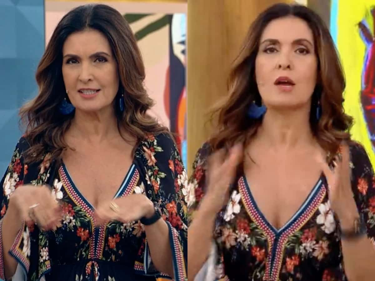 A famosa apresentadora da Globo lamentou a redução que a sua plateia sofreu por causa da pandemia de coronavírus Foto: Reprodução/Globoplay/Montagem TV Foco)