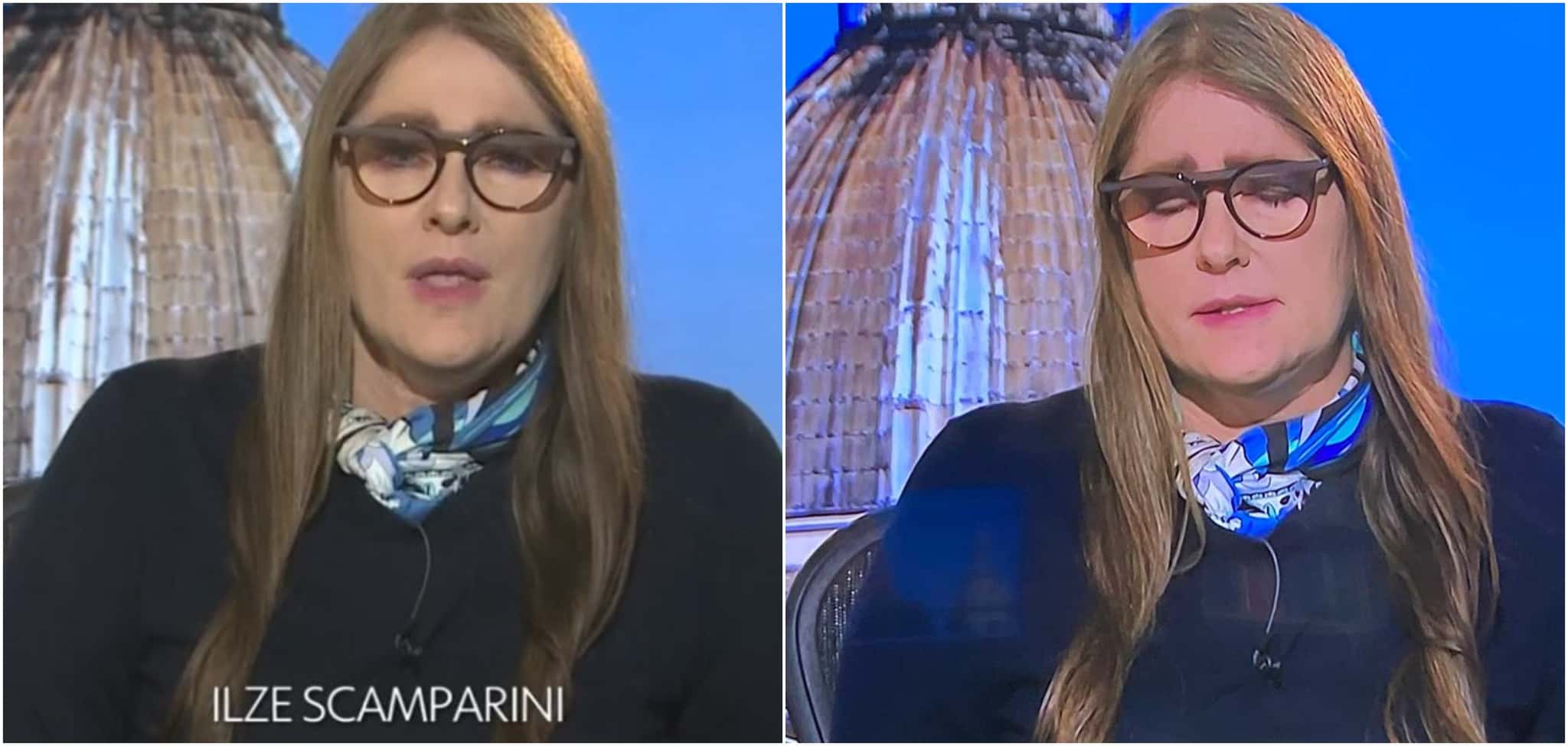 Ilze Scamparini, repórter da Globo na Itália, chorou ao falar sobre impacto do coronavírus na Europa (Reprodução)