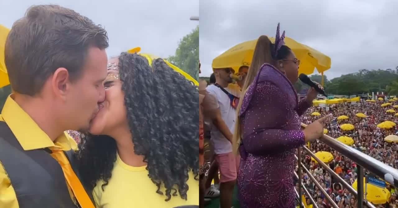 Preta Gil celebra casamento em seu trio no último dia de carnaval de São Paulo (Foto: Reprodução/Instagram)