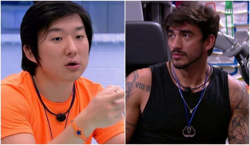 Pyong ficou revoltado com atitude de Guilherme no BBB - Foto: Montagem