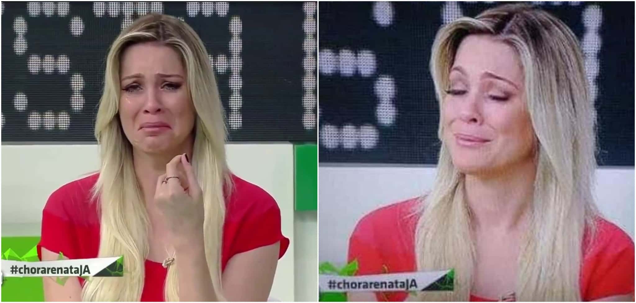 Renata Fan chorou ao relembrar a morte do ex-jogador do Internacional, Fernandão (Reprodução: Band)