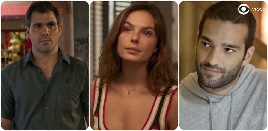 Betina dividida por Magno e Sandro em Amor de Mãe? (Foto: Montagem/TV Foco)