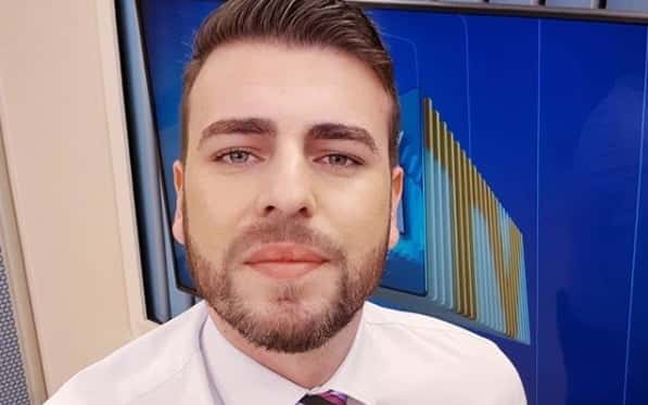 Douglas Belan foi demitido da Globo depois de reproduzir a imagem de um pênis ao vivo na Globo regional (Foto: Reprodução)