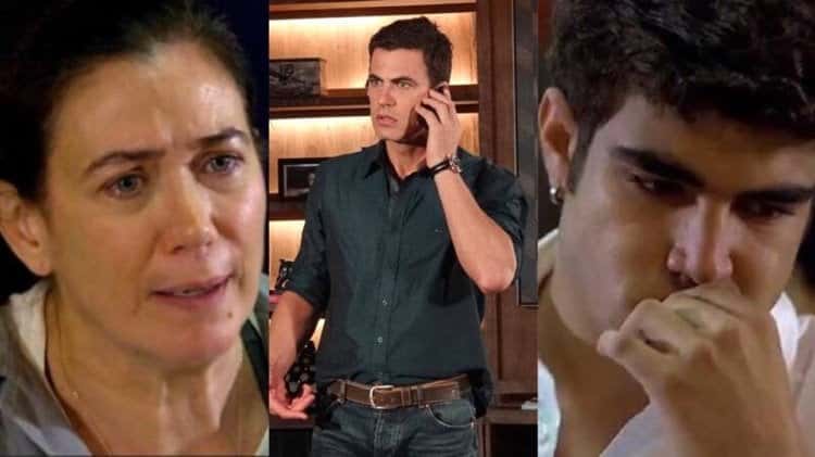 Em Fina Estampa, Griselda pede para Juan não retirar queixa de roubo contra Antenor (Montagem: TV Foco)