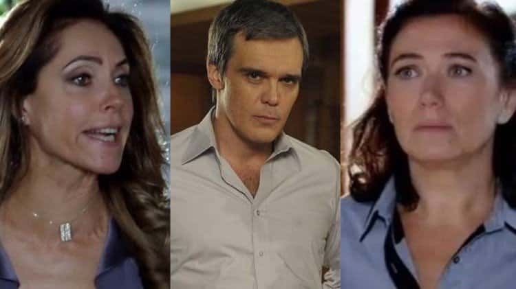 Em Fina Estampa, Tereza Cristina invade mansão de Griselda e ataca Renê no meio da festa (Imagem: Globo)