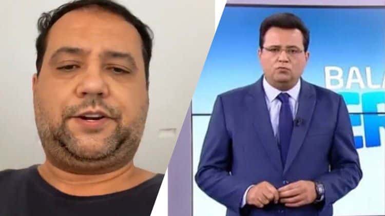Geraldo Luis recebeu a visita dos "Carregadores de Caixão" na porta de casa (Montagem: TV Foco)