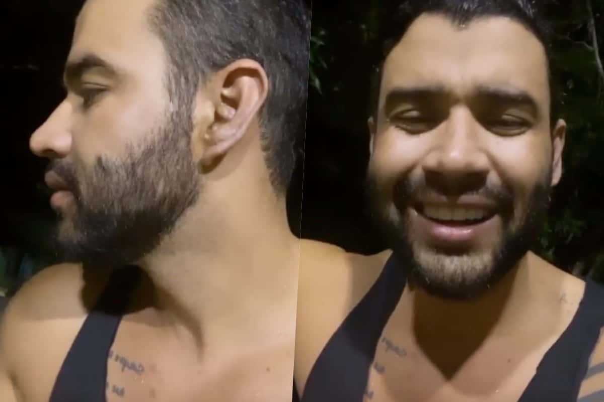 O cantor Gusttavo Lima surgiu em vídeo com Leonardo (Foto reprodução)