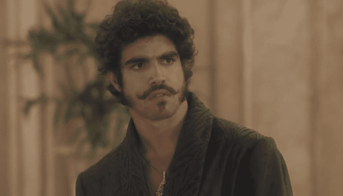 Caio Castro (Dom Pedro I) em Novo Mundo, que despencou audiência da Globo (Foto: Reprodução/Globo)