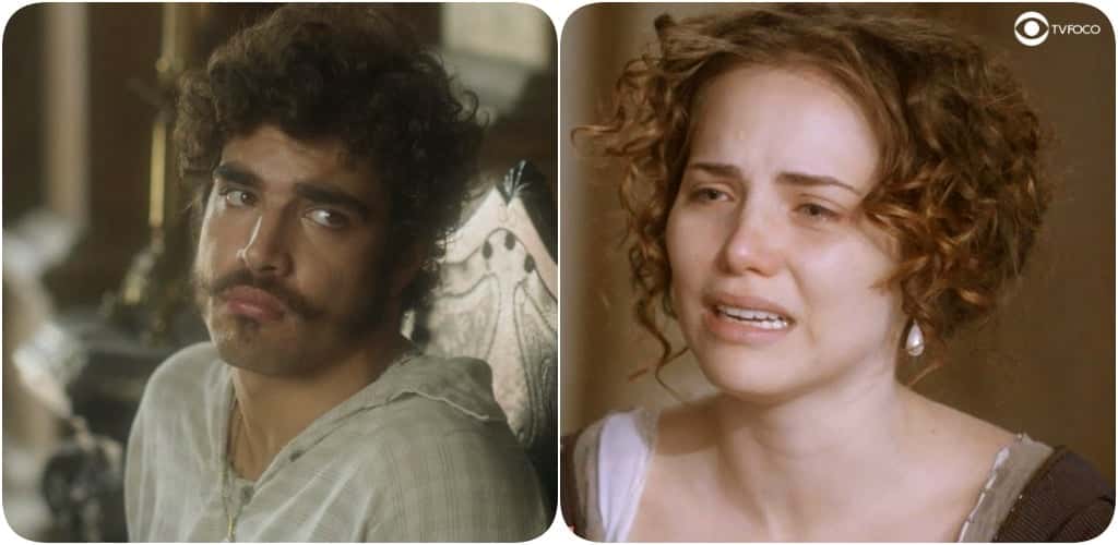 Novo Mundo tem Leopoldina e Pedro como o casal real principal (Foto: Montagem/TV Foco)