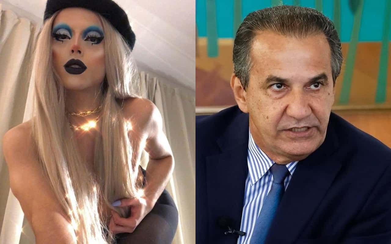 Sobrinho gay se Sils Malafaia surpreende como drag queen (Foto: reprodução)