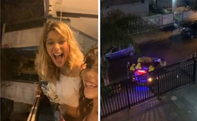 Isabella Santoni se envolveu em confusão com vizinha devido homenagem ao aniversário da atriz (Foto: Montagem/TV Foco)