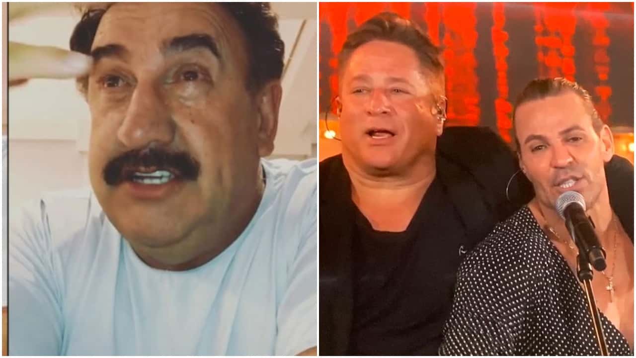 Ratinho, Eduardo Costa e Leonardo (Foto: Reprodução)
