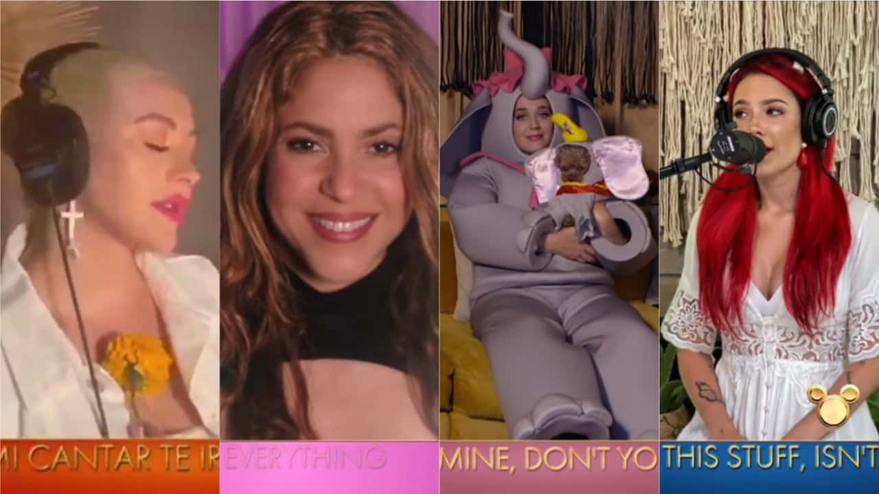 disney family song especial shakira, halsey e katy perry