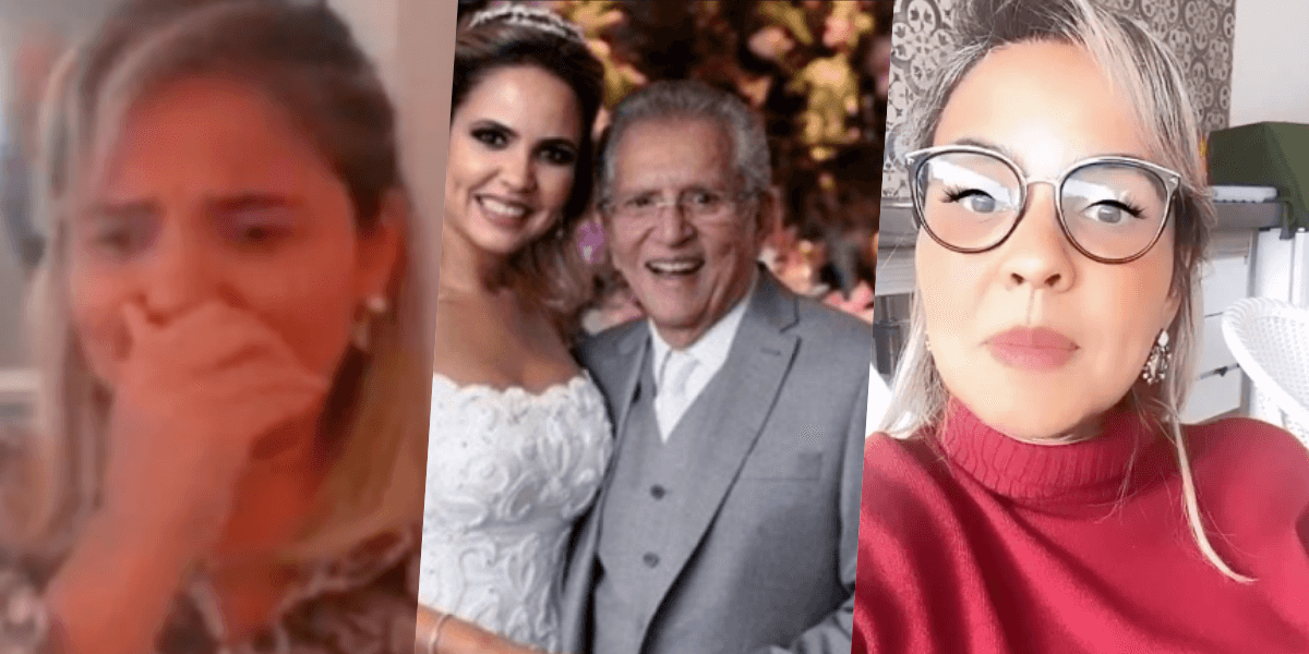 A atual esposa de Carlos Alberto, deu o que falar ao vivo (Foto montagem)