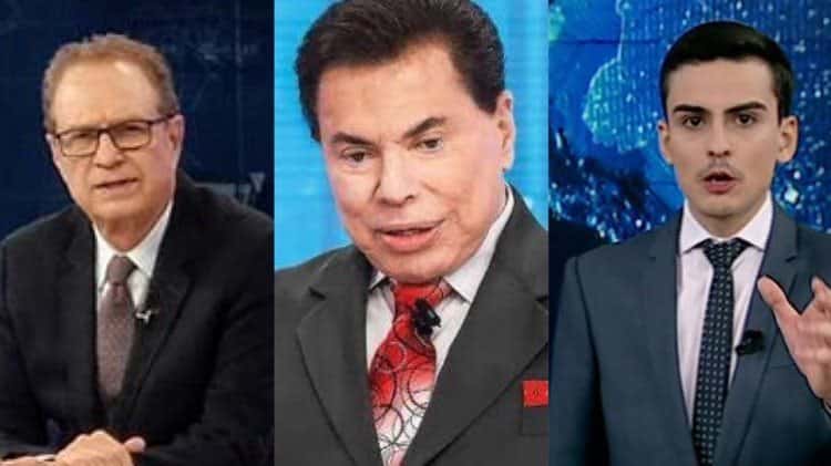Hermano Henning saiu do SBT após 23 anos de empresa. Silvio Santos optou por Dudu Camargo (Montagem: TV Foco)